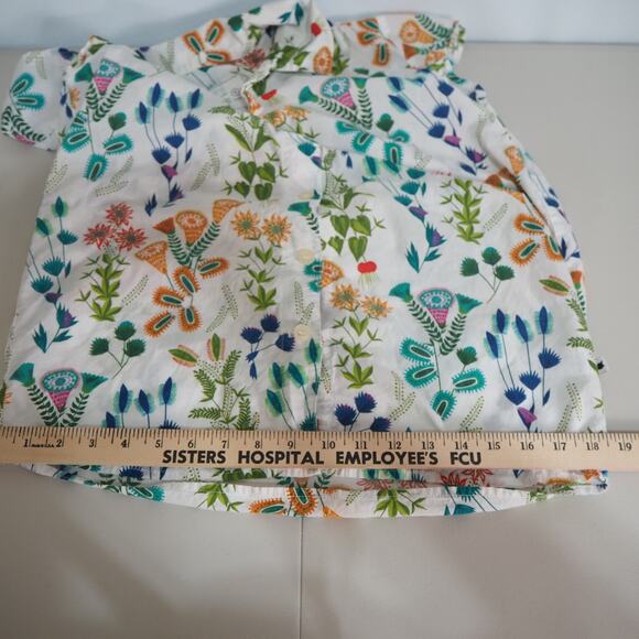 The Cat's Pajamas Botanical Gardens Shirt & Capris Pants Set Women's Size Small - Picture 15 of 16